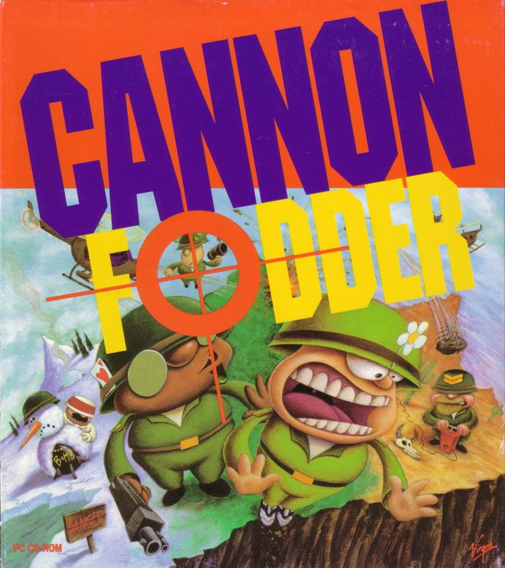 Cannon Fodder box art for Sega Mega Drive